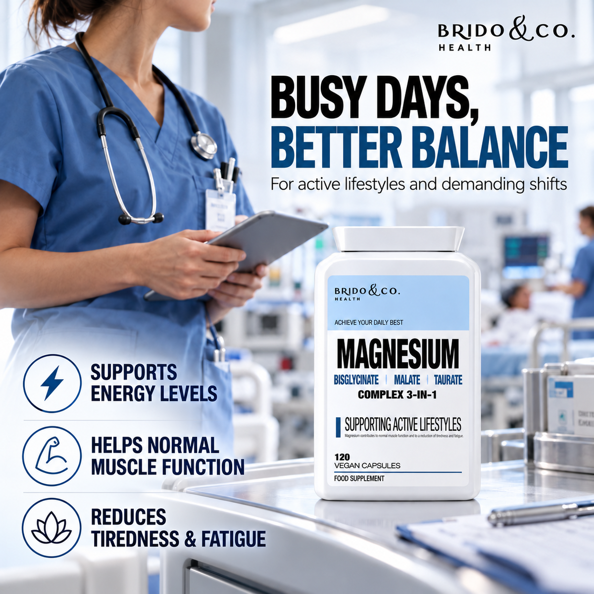 Magnesium 3-in-1 Complex with Vitamin B6