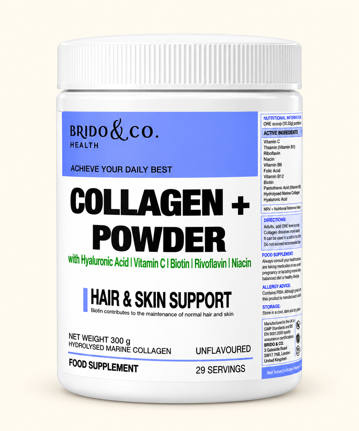 Brido & Co. - Hydrolysed Marine Collagen Complex