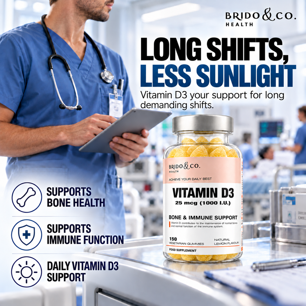 Vitamin D3 1000 I.U. (25 mcg) Gummies