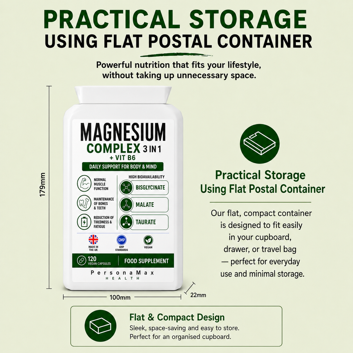 Magnesium 3-in-1 Complex with Vitamin B6